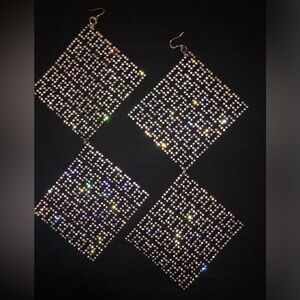 Show-stopping Bling Sparkle Earrings